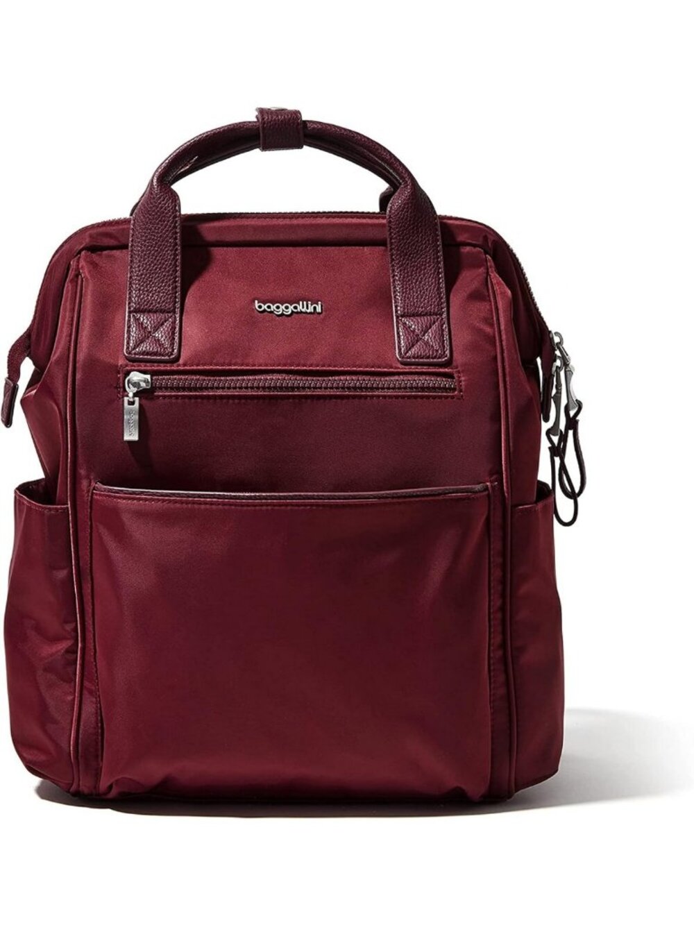 Lightweight Water-Resistant Travel Laptop Backpack for Women - Dark Cherry Color